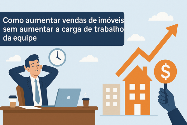 Como aumentar vendas de imóveis sem aumentar a carga de trabalho da equipe